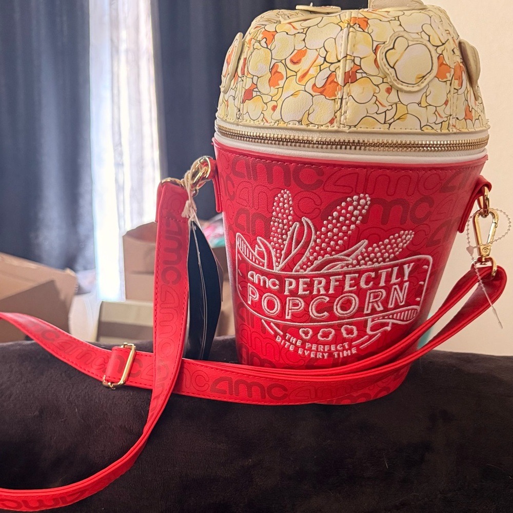 Loungefly Red Popcorn Crossbody Bag
